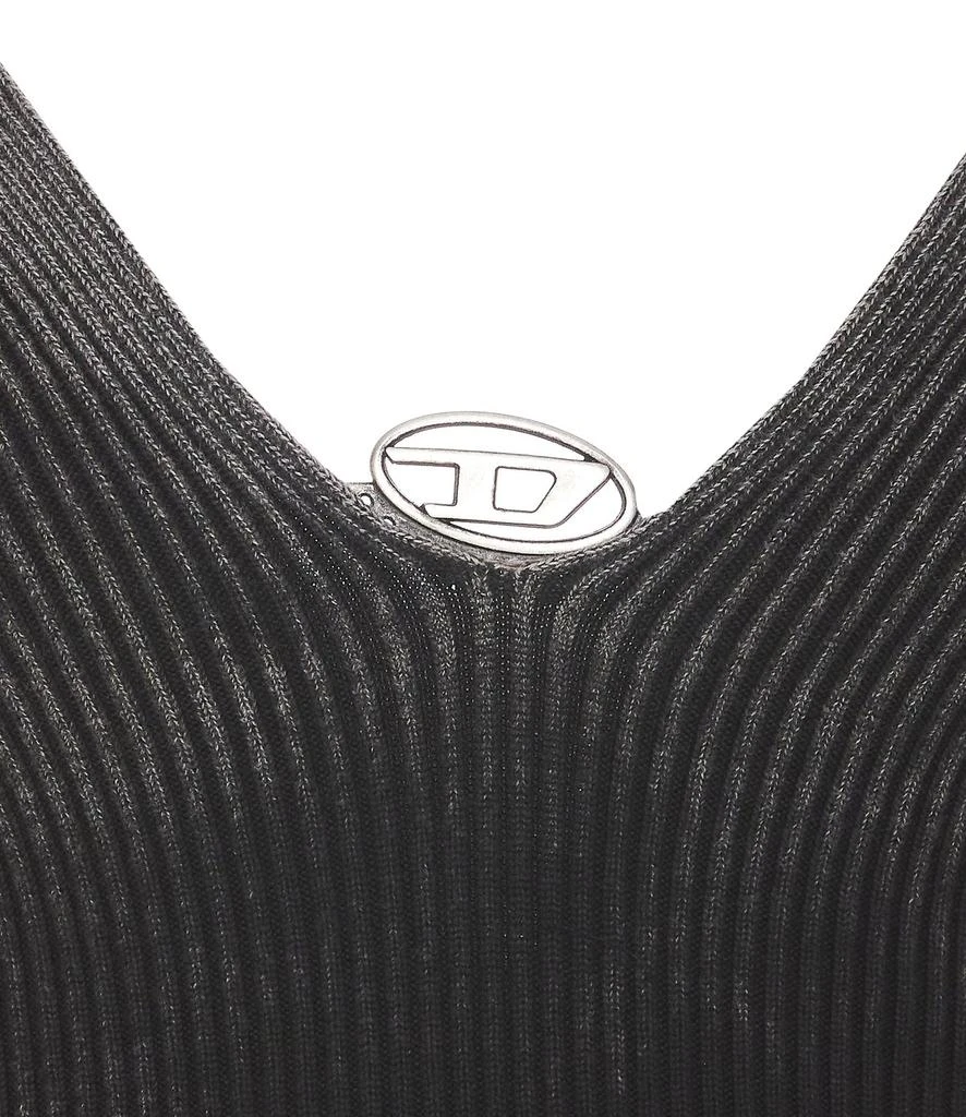 Diesel Diesel M-Laila V-Neck Fine Ribbed Tank Top 4