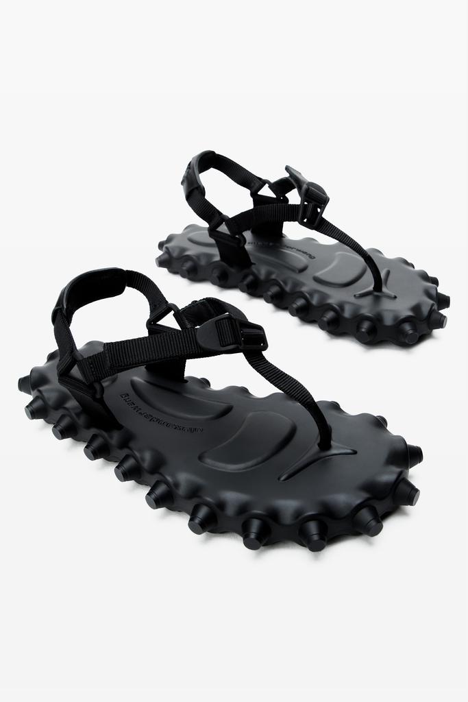 Alexander Wang black rapture flip-flop sandals