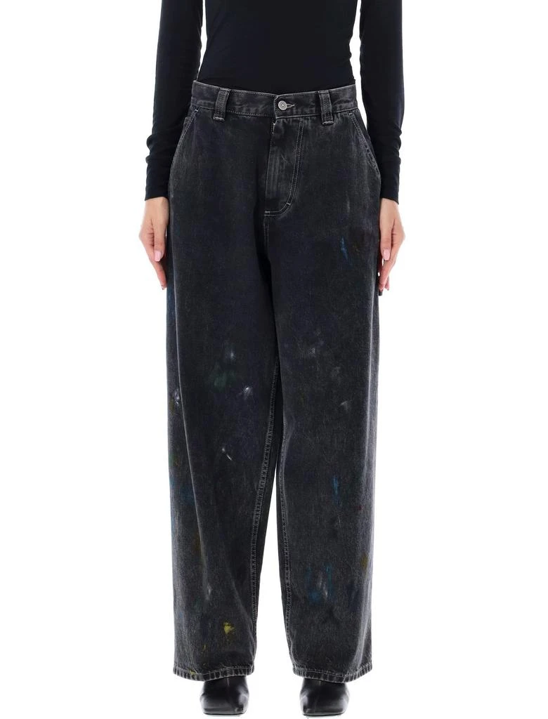 MAISON MARGIELA Maison Margiela Paint-Effect Straight-Leg Jeans 1