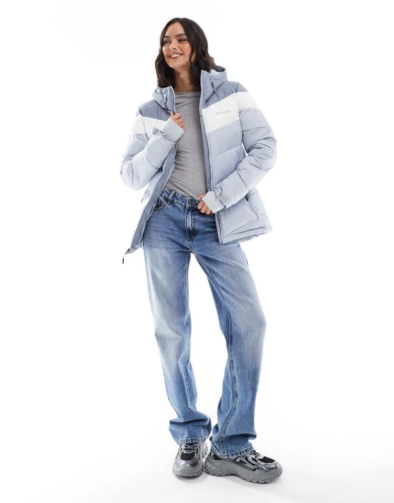 Columbia Columbia Abbott Peak II insulated ski jacket in cirrus grey and white 1