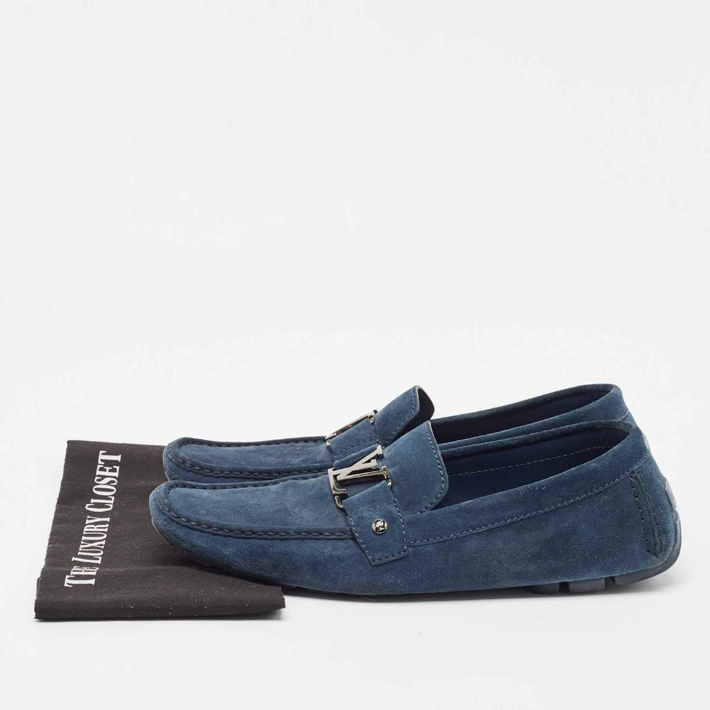 Louis Vuitton Louis Vuitton Blue Suede Monte Carlo Loafers Size 46 9