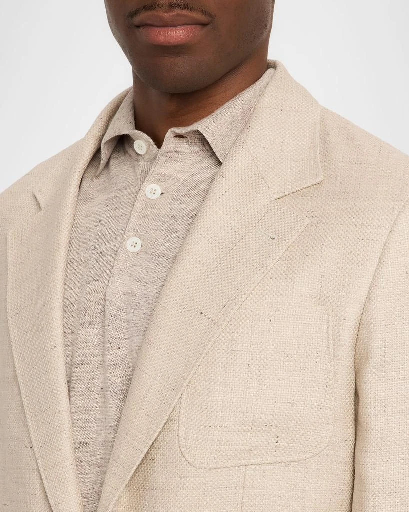 Brunello Cucinelli Men
s Silk, Linen and Wool Twill Suit Jacket 7