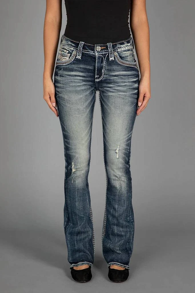 Rock Revival Rafaela Bootcut Jeans - "32 Inseam In Vintage Blue 1