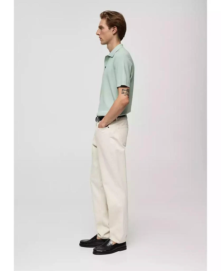 Mango Men's Structured Fine-Knit Polo Shirt 4