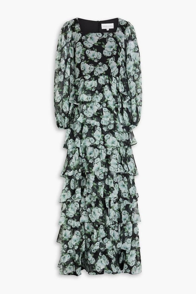 slim fit dress slacks Poppy Chiffon Floral Print Dress main image 1