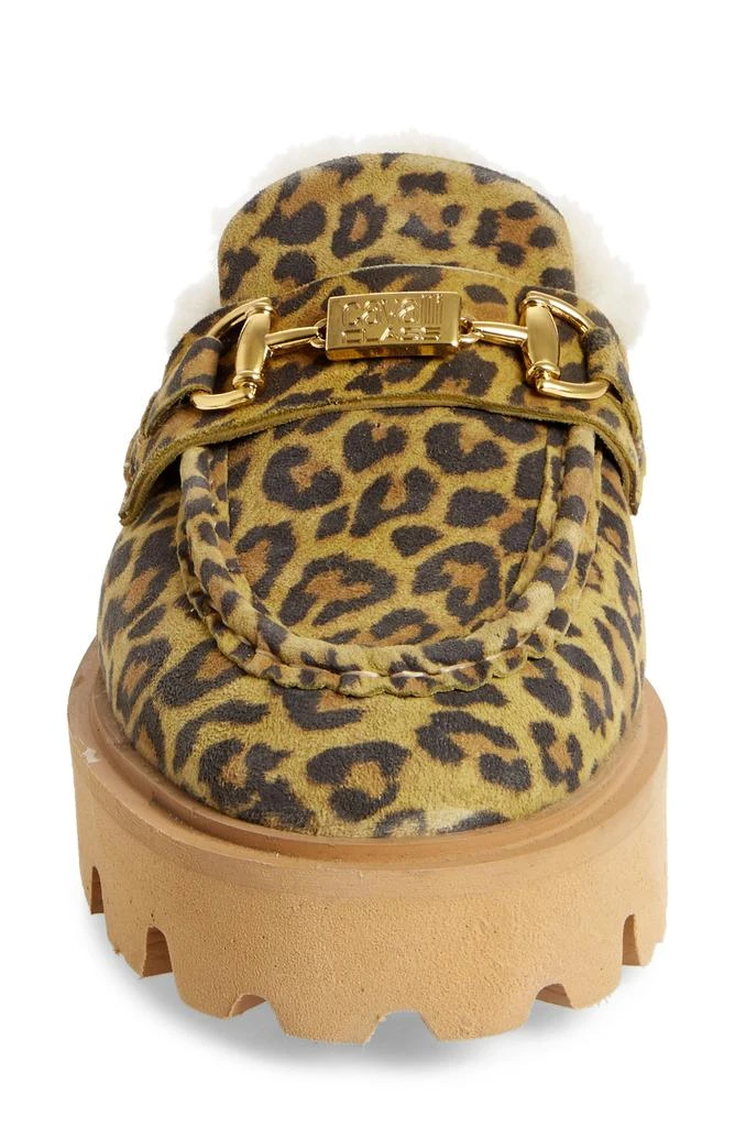 Roberto Cavalli Cortina Faux Fur Lug Loafer Mule 3
