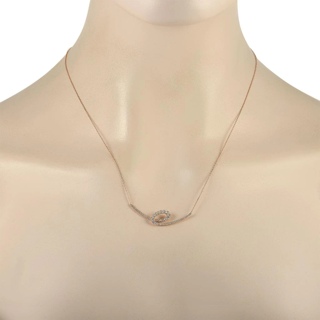Non Branded 14K Rose Gold 0.48ct Diamond Necklace 2