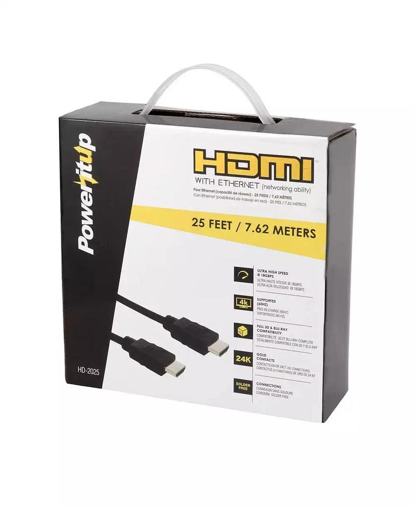 PowerItUp Power It Up 25 ft. HDMI v2.0 Cable with Ethernet 2