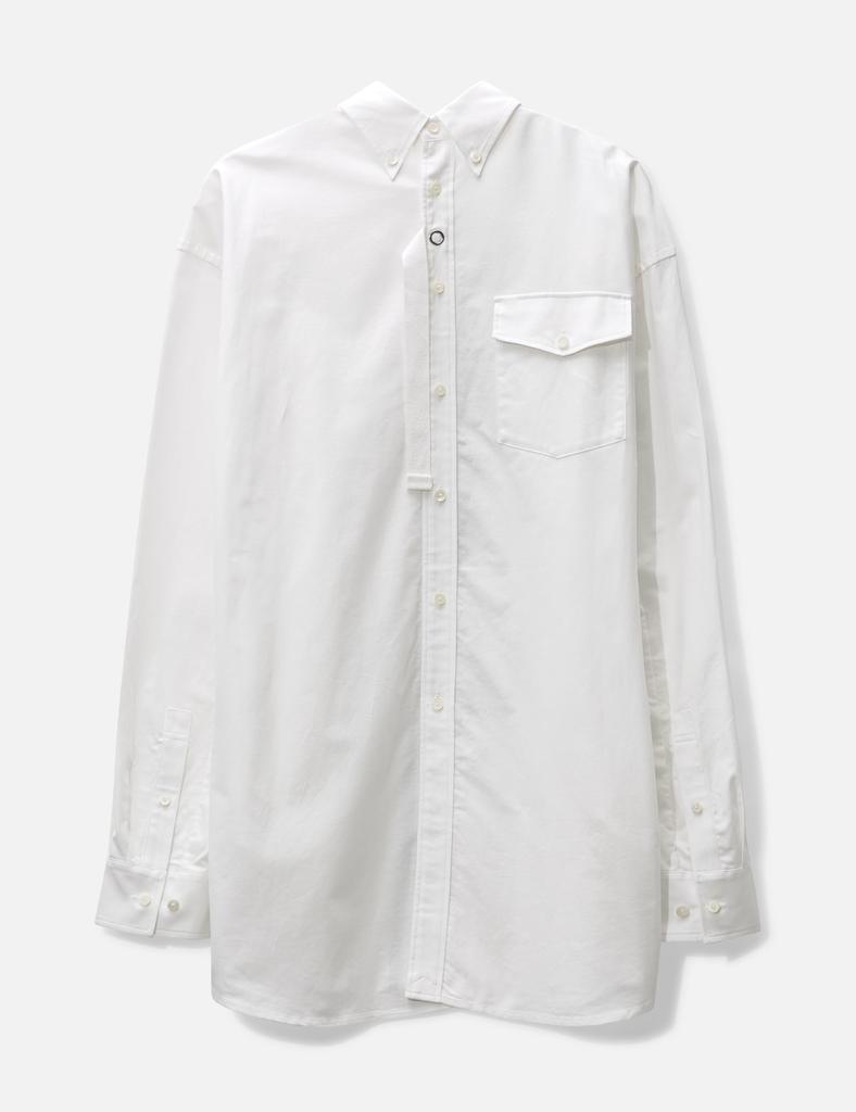 TAKAHIROMIYASHITA TheSoloist. new two-way zip reverse button down collar shirt.(solid)