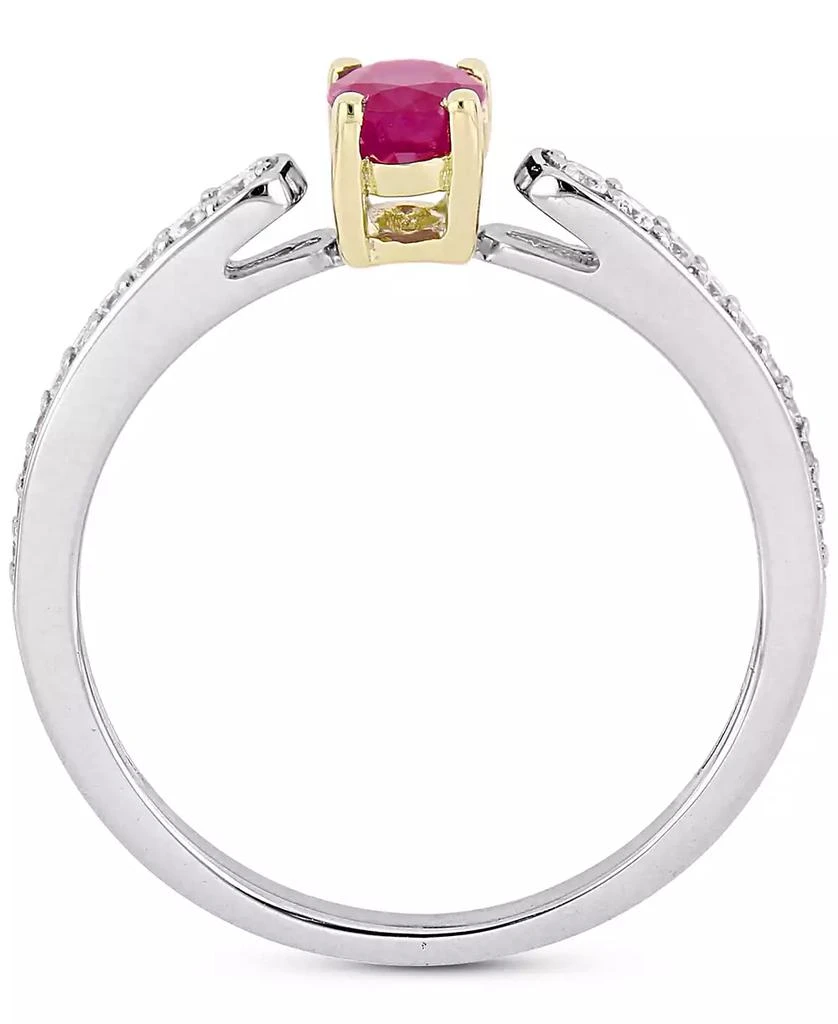 Macy
s Ruby (5/8 ct. t.w.) 
Diamond (1/6 ct. t.w.) Ring in 10k Gold 
White Gold 3
