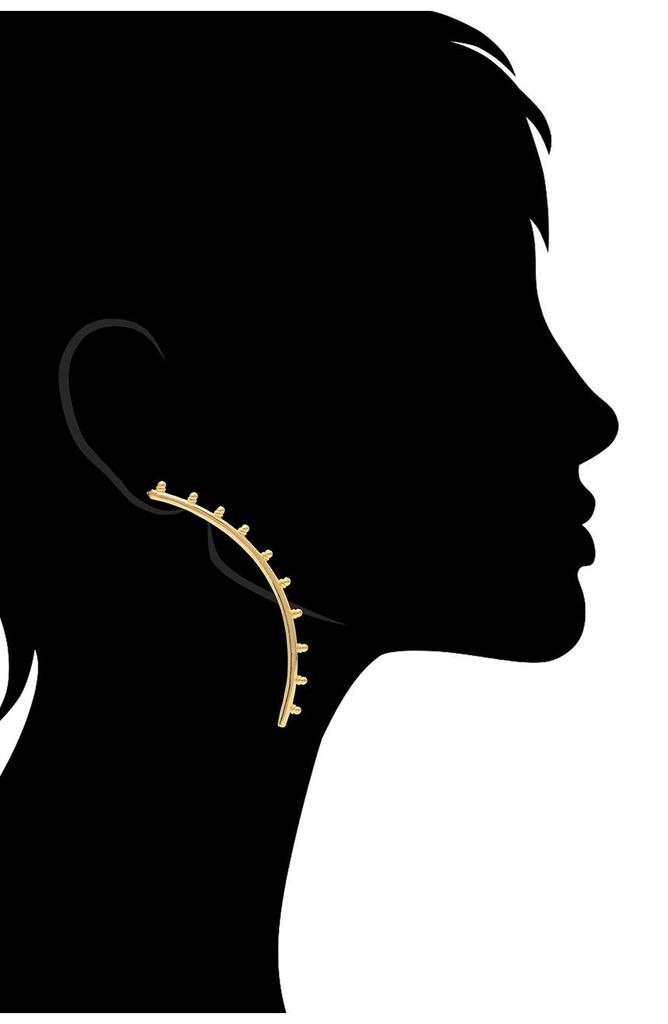 Rivka Friedman 18K Gold Plated Beaded Earrings