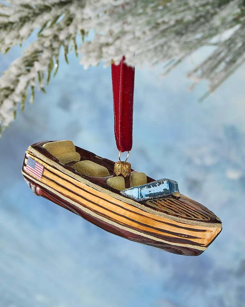 Neiman Marcus Vintage-Inspired Boat Christmas Ornament 1