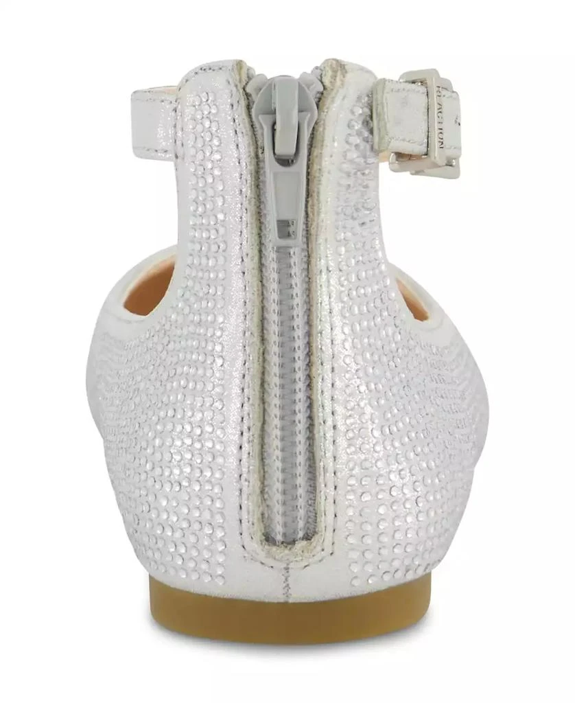 Kenneth Cole Kenneth Cole Little Girls Daisy Ethel Silver Ballet Flat 6