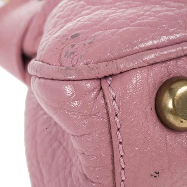 Marc Jacobs Marc Jacobs Pink Leather Lola Bag With Umbrella 11
