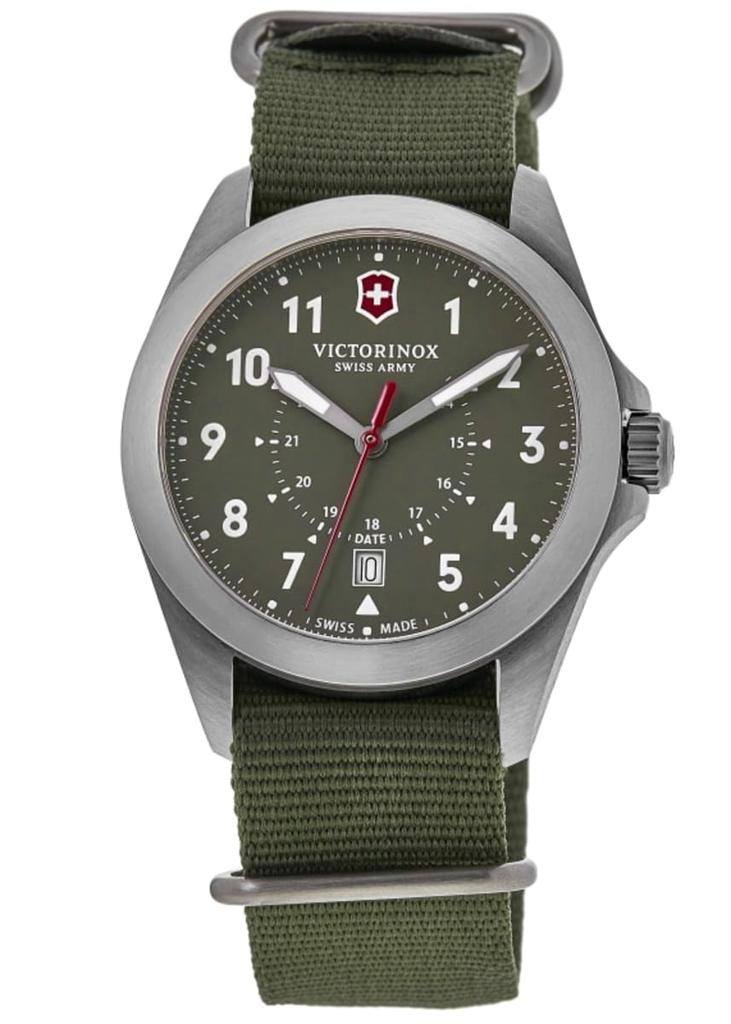 Swiss Army Heritage Quartz Green Dial Nylon Strap Men's Watch 241966