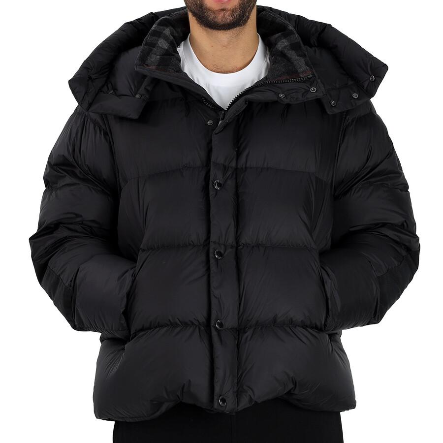 Black Detachable Sleeve Hooded Puffer Jacket – On Sale Now