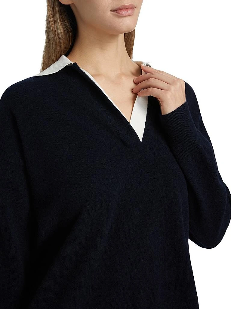 Vince Contrast Collar Polo Sweater 6