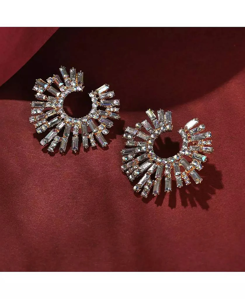 SOHI Snowflake Drop Earrings 2