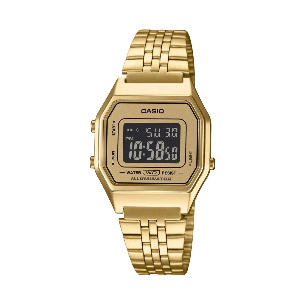 Casio Vintage Digital Gold Watch with Illuminator - LA-680WGA-9B