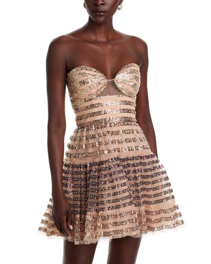 BCBG Floral Flared Sleeve Midi Dress - Dresses & Skirts