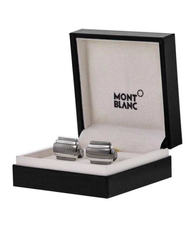 MontBlanc Montblanc Silver and Ruthenium Men
s Cufflinks 104516-SD from WatchMaxx