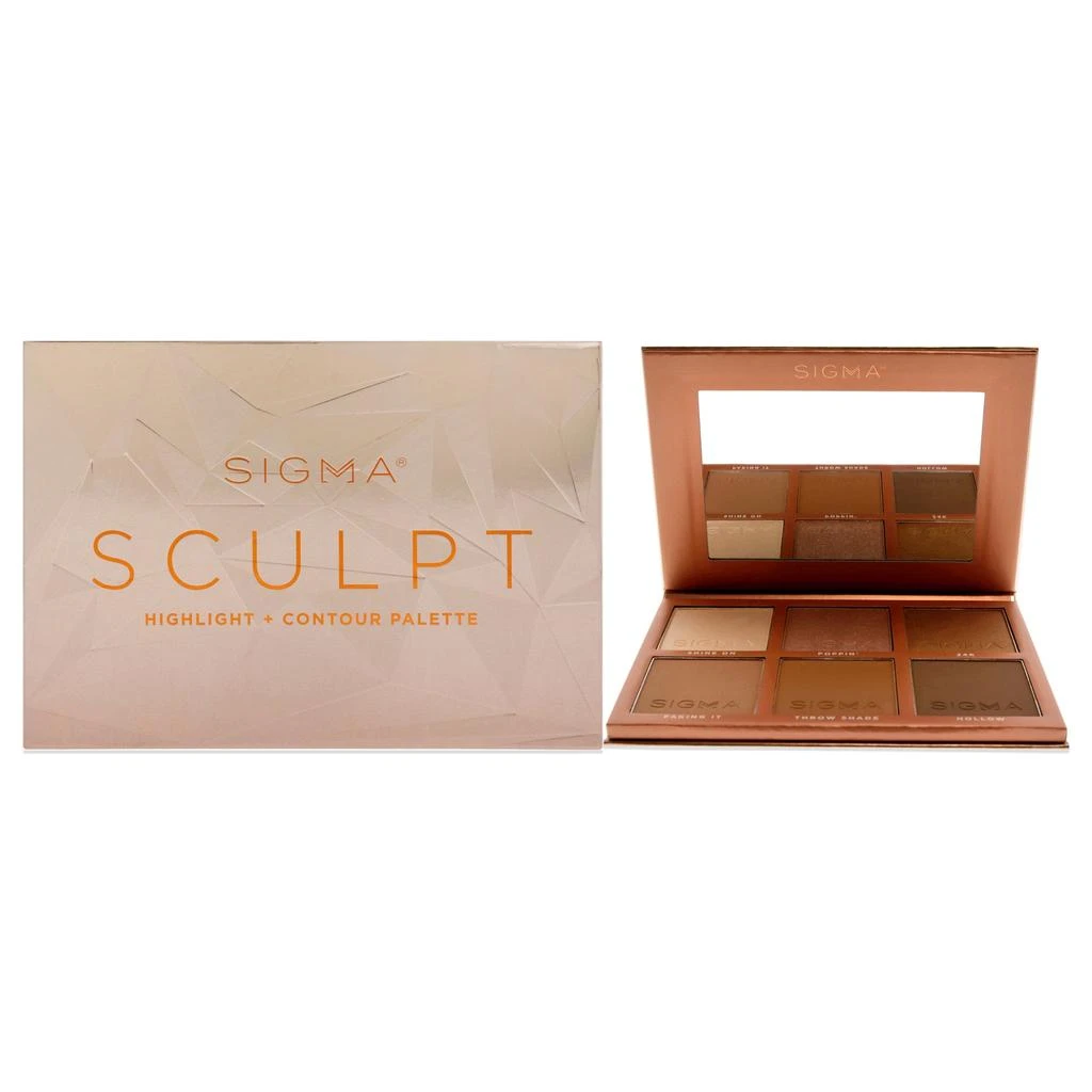 Sigma Beauty Sculpt Highlight Plus Contour Palette by SIGMA Beauty for Women - 0.98 oz Makeup 4