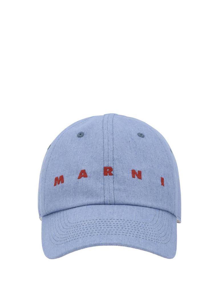 【MARNI】Embroidery Logo Ball Cap/追跡+関税+全国送料込み MARNI マルニ Logo Baseball Cap ベースボールキャップ 帽子