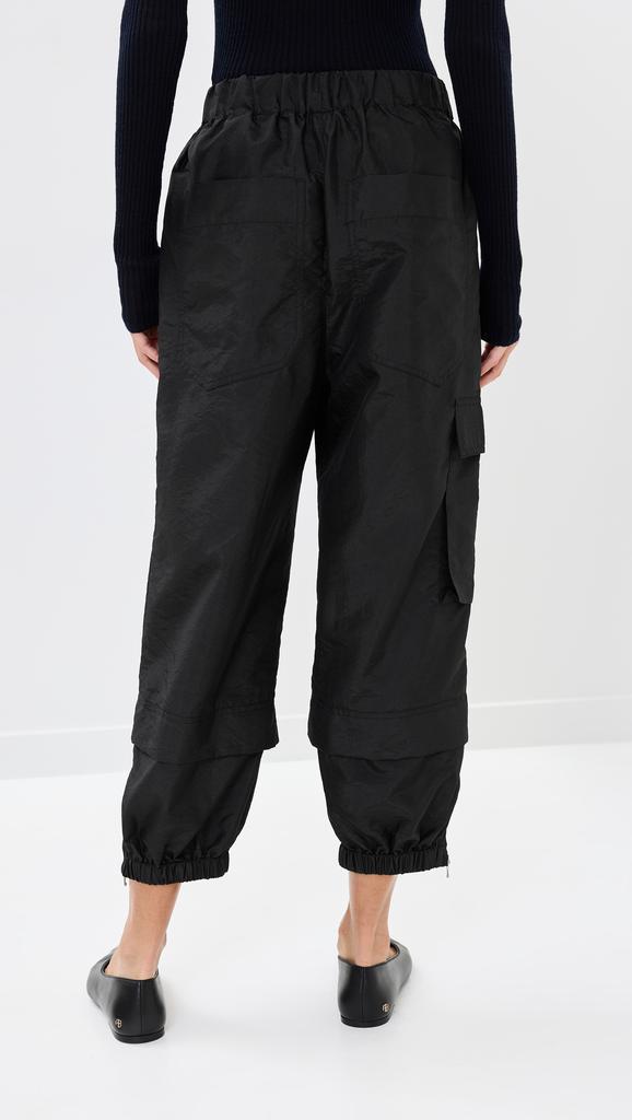 Tibi Crispy Nylon Pull On Joggers