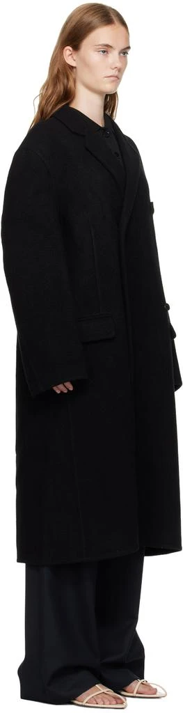 Recto Black Handmade Wool Coat 2