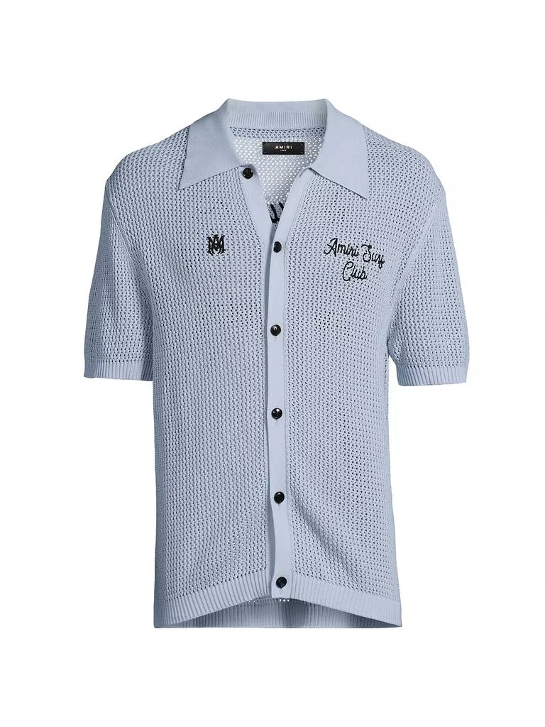 AMIRI Amiri Surf Club Crotchet Short-Sleeve Shirt 1