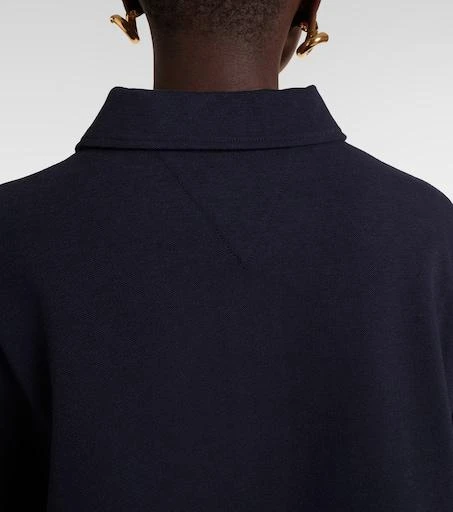 Bottega Veneta Cropped cotton-blend piqué polo shirt 5
