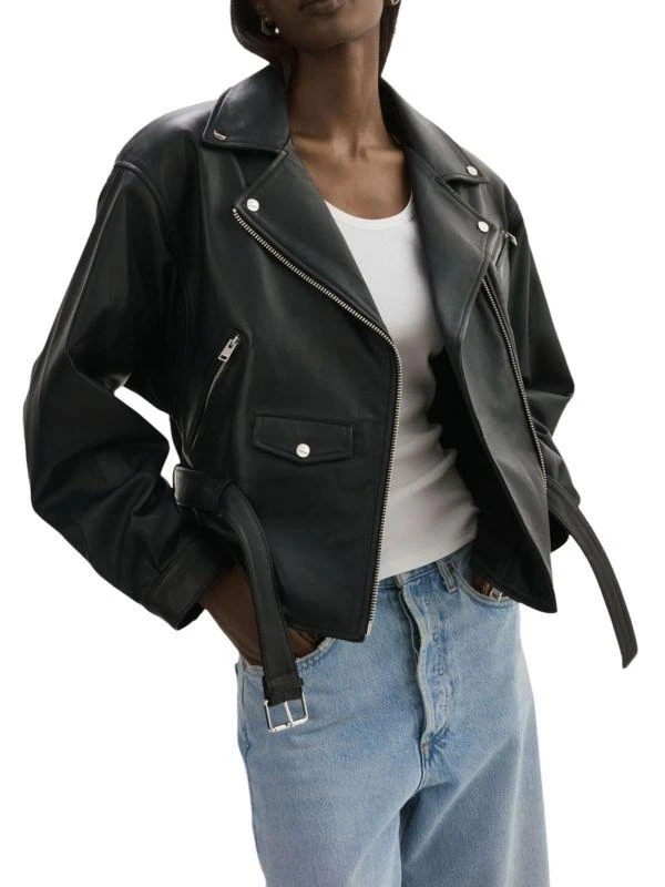 LaMarque Daniela Lambskin Leather Biker Jacket 5