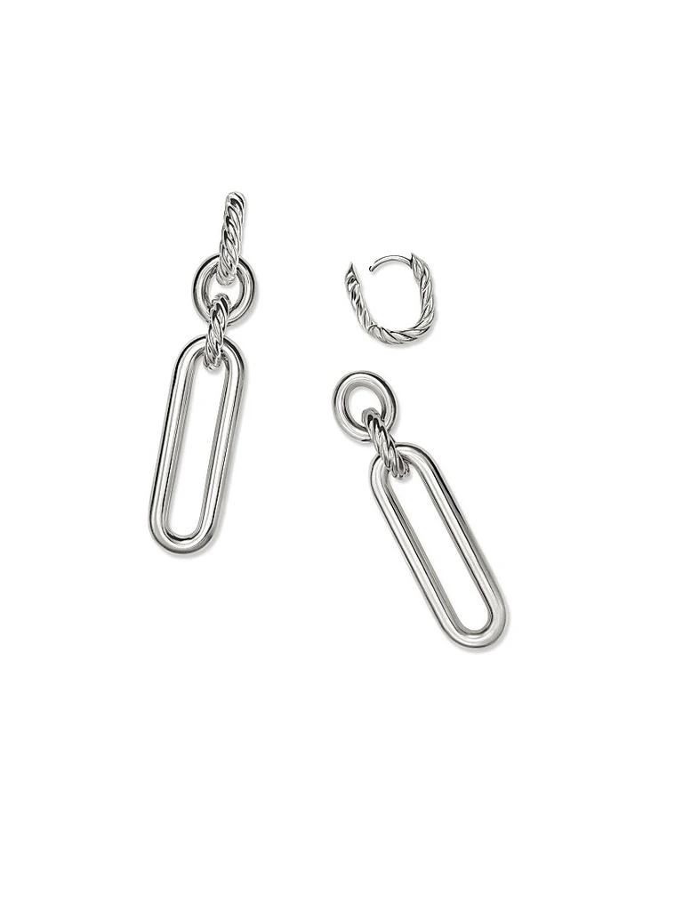 David Yurman Lexington Double Link Drop Earrings In Sterling Silver 4