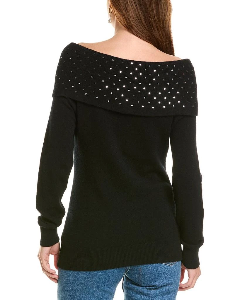 sofiacashmere Off-the-Shoulder Cashmere Sweater 2