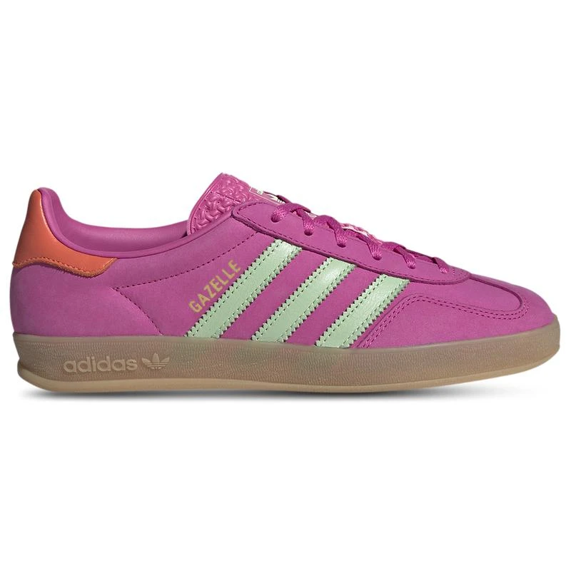 adidas gazelle silver green womens adidas Originals GAZELLE INDOOR W Gazelle Indoor Gum Sole Leather Snea main image 0