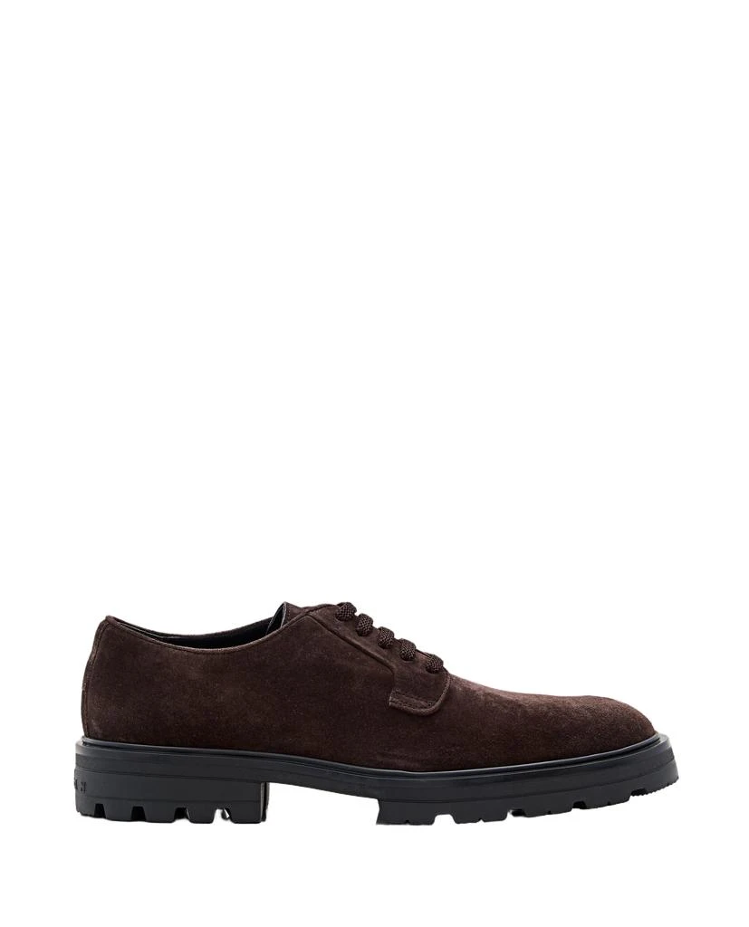 hogan Rich Brown Suede Derby Shoes