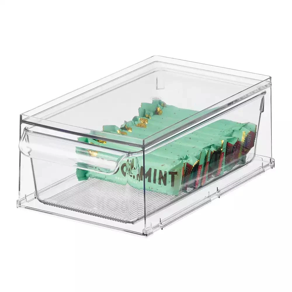 iDesign Stackable Kitchen Storage Drawer - Set of 2 - Clear 5