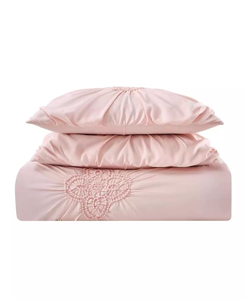 Christian Siriano New York Christian Siriano Georgia Rouched 3 Piece King Comforter Set