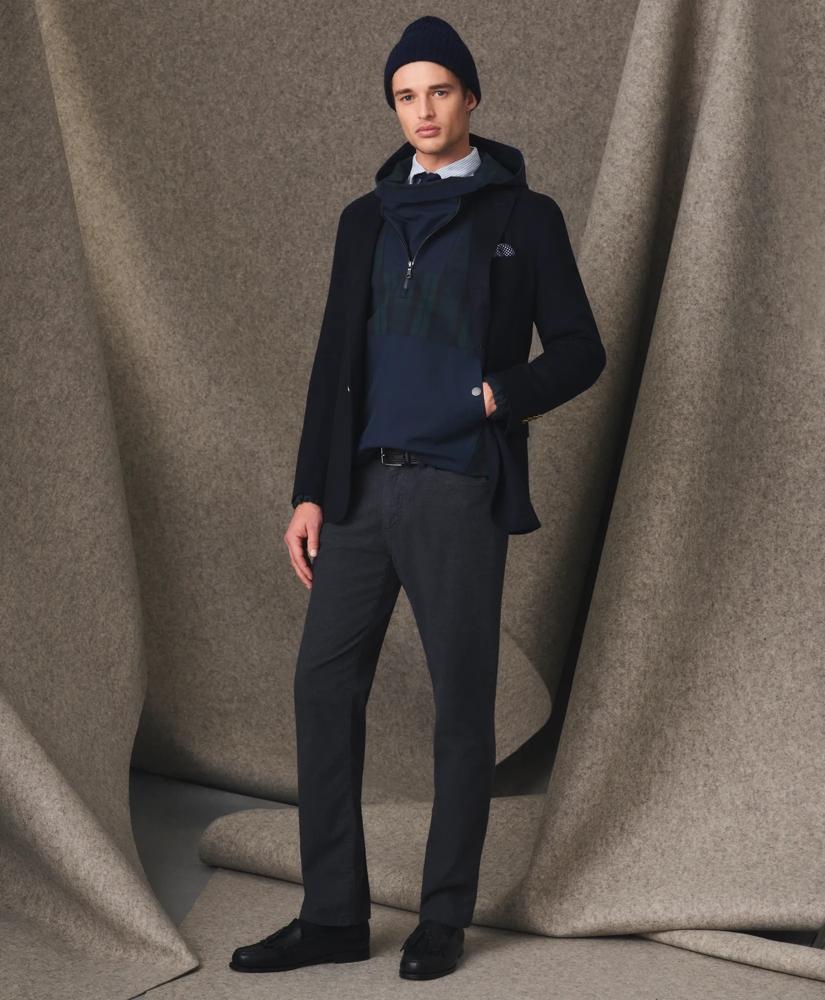 Brooks Brothers Black Watch Popover Windbreaker in Water-Repellent Nylon