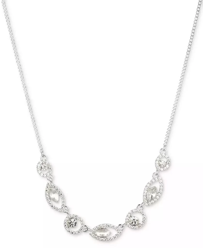 Givenchy Pavé Crystal Orb Frontal Necklace, 16" + 3" extender 1