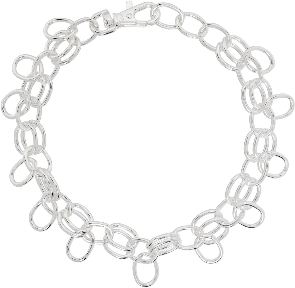 Martine Ali Thin Herringbone Chain Necklace - Fashion