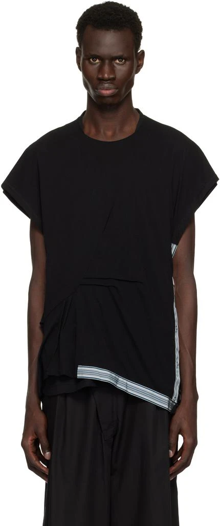 Kiko Kostadinov Black Inex Mesh Sleeveless T-shirt 1