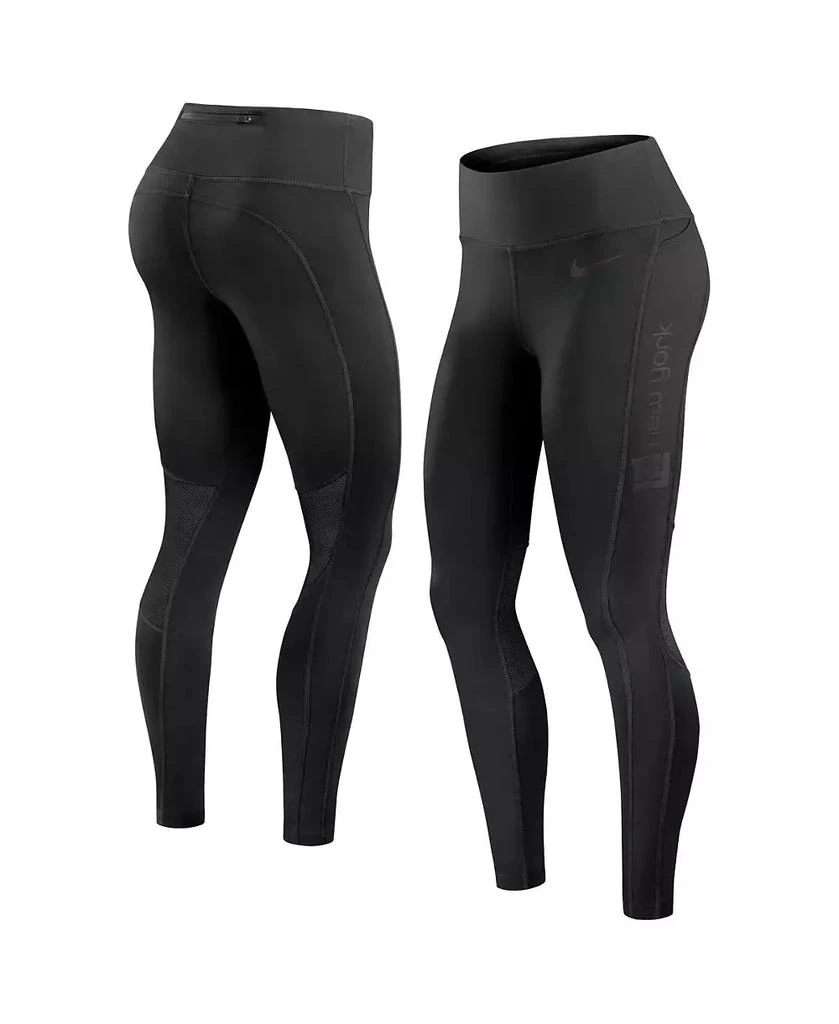 NIKE Women's Black New York Giants Performance Leggings 1