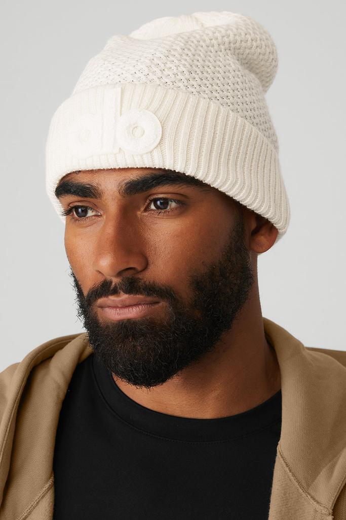 帽子 alo Cool Skies Beanie - Ivory Alo Cool Skies Beanie - Ivory - Hats - Free Shipping - BeyondStyle