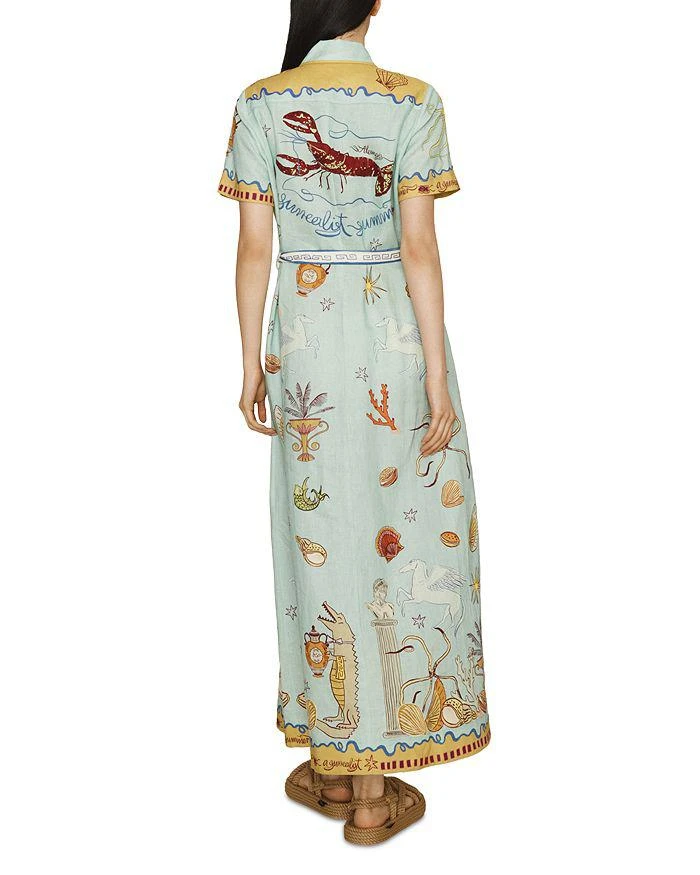 chinese dress ladies MARY Classic Linen Shirt Dress in Light Blue – Christina's Luxuries