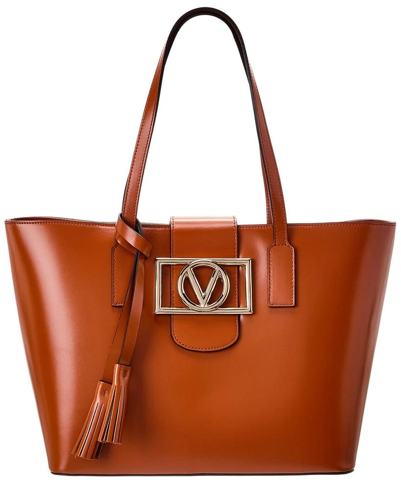 Mario Valentino Marion Super V Leather Tote 1