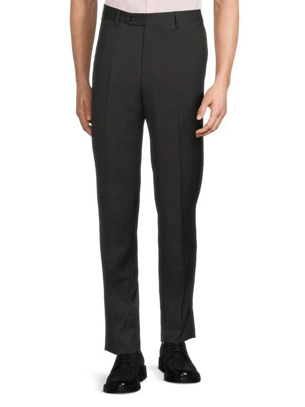 Zanella Tailored Fit Wool Dress Pants 1