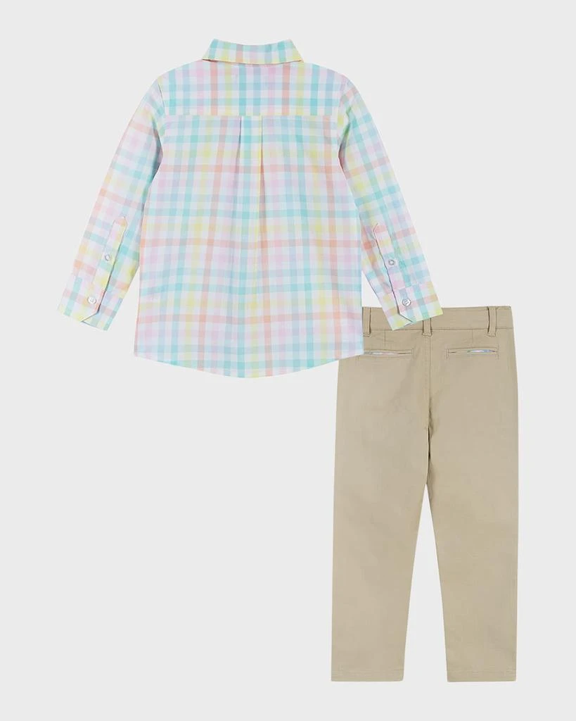 Andy & Evan Boy's Button Down Shirt W/ Bow Tie And Trousers Set, Size 2-7 2