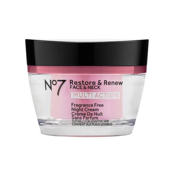 No7 Restore & Renew Multi Action Face & Neck Fragrance Free Night Cream (50ml) 1