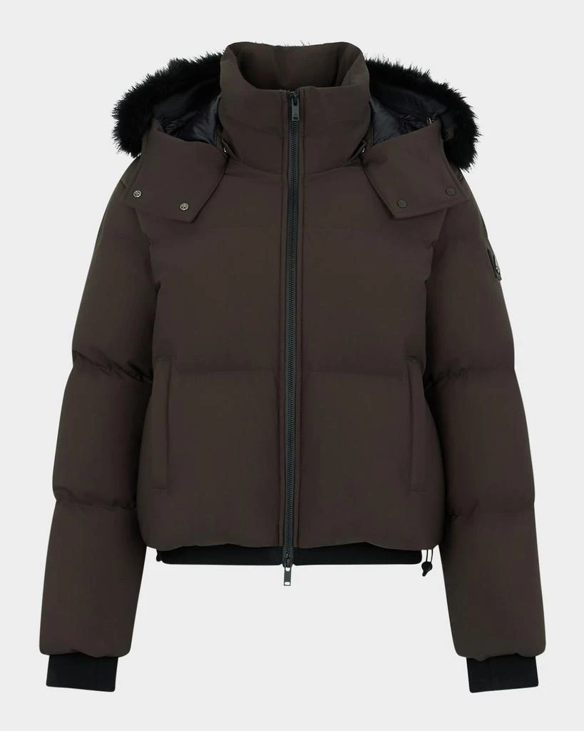 Moose Knuckles Misti Nyluxe Puffer Jacket with Detachable Hood
Shearling Trim